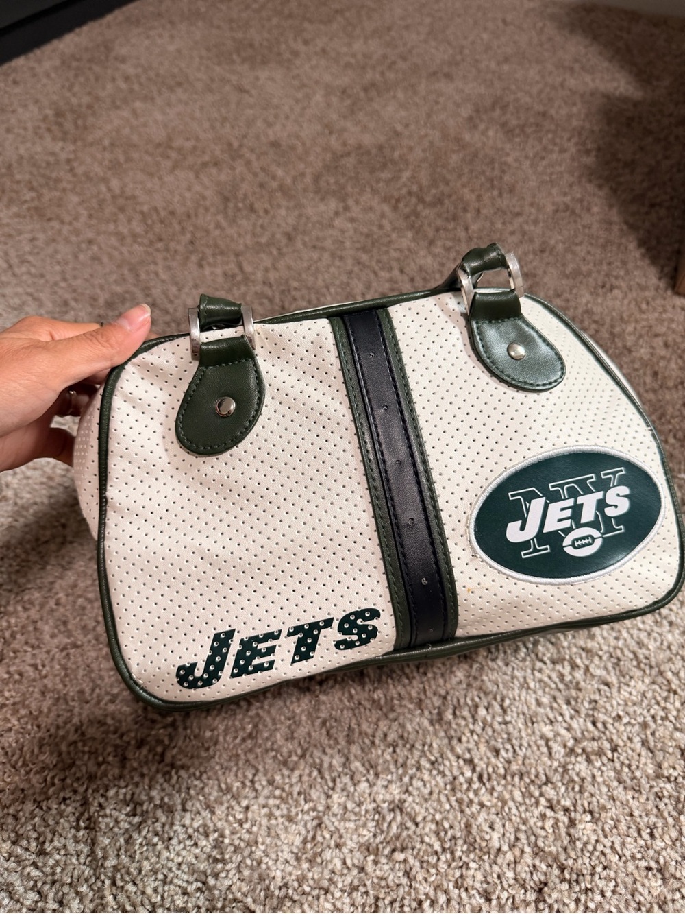 New York Jets White & Green Women's Mini Satchel